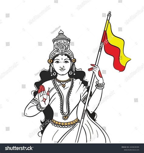 kannadambe karnataka india sketch vector illustration stock vector