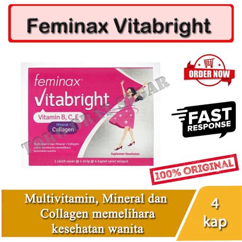 Jual Feminax Vitabright Mulvitamin Dan Mineral Menjaga Kesehatan Wanita