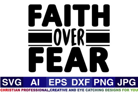 Faith Over Fear Christian Scg Designs Graphic By Svg Cut Files · Creative Fabrica