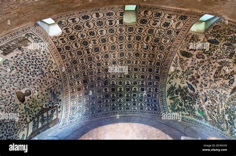 mosaics in ambulatory vault, The Byzantine church of Santa Costanza, Rome, Italy Stock Photo - Alamy