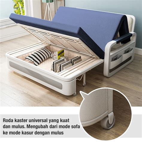 Jual Sofa Bed Lipat Modern Cm Minimalis Sofa Lipat Tidur Sofa Bed