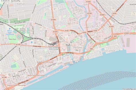 Hull Map Great Britain Latitude And Longitude Free England Maps