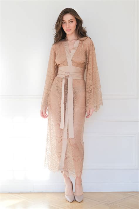 Nude Lace Dressing Gown Buy See Through Long Robe ID Lingerie