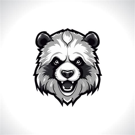 Premium Vector Panda Mascot Panda Head Mascot Panda Logo Design