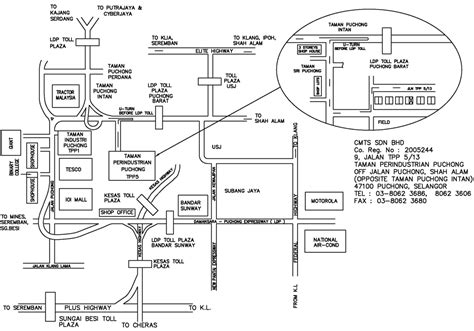 Puchong Map, City map, Street map, direction map, location map, road map