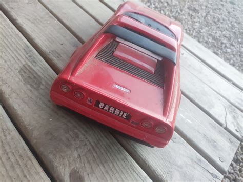 Ancienne Voiture Ferrari 328 Gts Rouge Barbie Mattel Année 1986 France