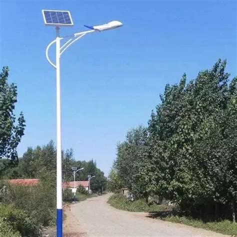 Outdoor Galvanized M Solar Street Light Pole Q Street Lighting