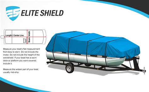 Amazon Eliteshield Waterproof Pontoon Boat Cover Heavy Duty D