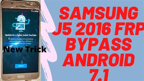 Samsung J5 2016 Frp Bypass Android 7 1 Samsung J510f Frp Bypass