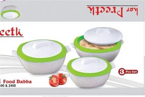 Plastic Hot Box Set Size Ml Ml Rs Set Mon Ami Id