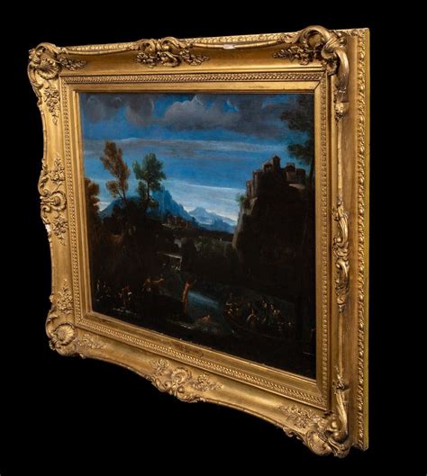 Sisto Badalocchio NUDE MOONLIT BATHERS LANDSCAPE MutualArt