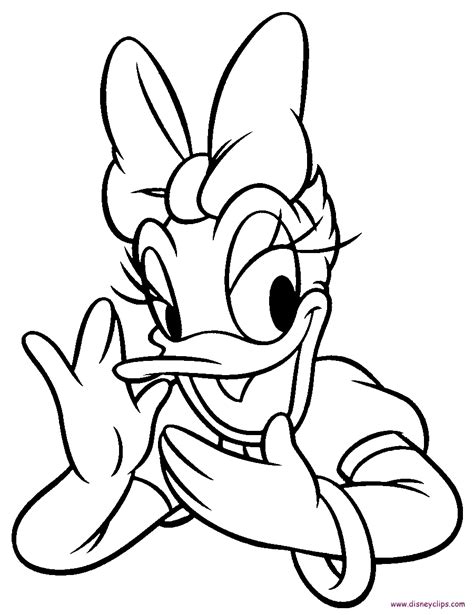 Daisy Duck Coloring Page To Download And Print For Free Coloring Home