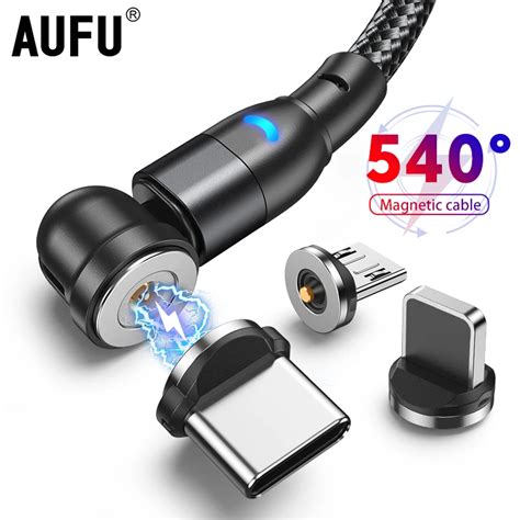 Aufu C Ble Micro Usb C Magn Tique Rotatif Pour Recharge De