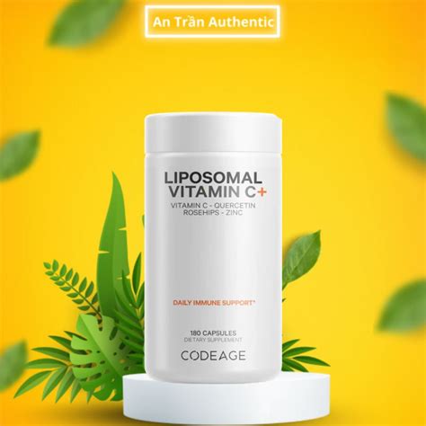Codeage Liposomal Vitamin C Hỗ Trợ Tăng Cường Đề Kháng và Chống Oxy Hóa