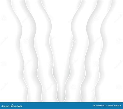 White Paper Cut Carf Abstract Pattern Background Stock Vector