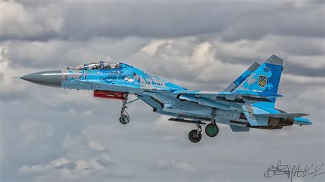 Ukrainian Air Force Sukhoi Su Ubm Flanker Blue Sukhoi Fighter