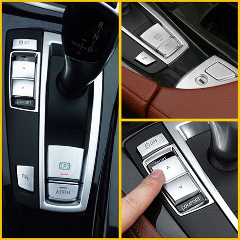 Chrome Handbrake Auto Hold Button Switch Cover Trim For Bmw X X