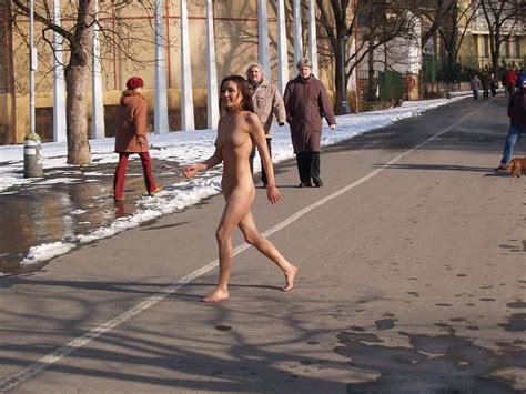 Girls Walking Naked Down The Street In Public Porn