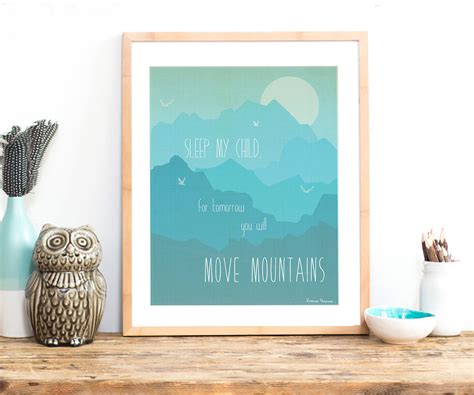 move mountains digital  printable children inspire design