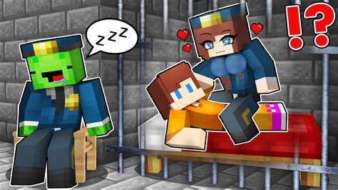 Jj And Girl Police Fell In Love In Prison While Mikey Police A Sleep In