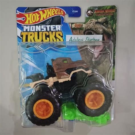 Hotwheels Hot Wheels Monster Trucks Jurassic World Tyrannosaurus Rex Camp Cretecous Connect And