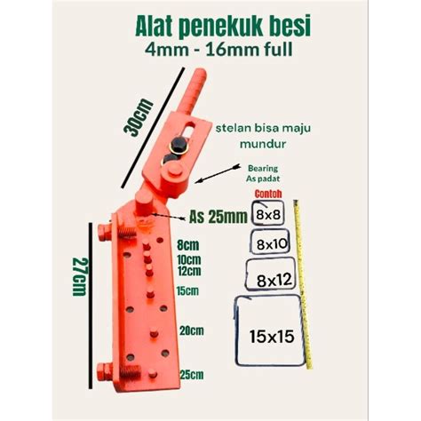 Jual Terlaris Cod Alat Tekuk Besi 46810121416mm Bending Besi