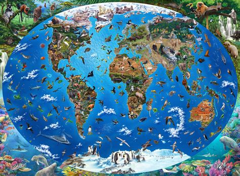 Endangered Species Nr. 2: The World Map – Art Poster