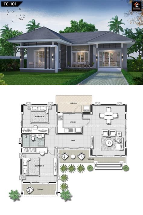 Floor Plan Of Two Bedroom Bungalow Download High Reso - vrogue.co