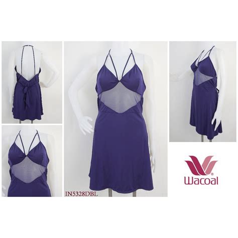 Jual Baju Tidur Lingerie Wanita Wacoal Mix Mesh Transparan Premium Pakaian Tidur Sleepwear