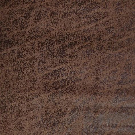 Nevada Chocolate Faux Leather Fabric Beaumont Fabrics