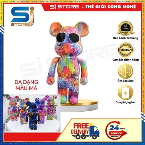 Loa Bluetooth Gấu BearBrick Siêu Hot Âm Đỉnh Màu Sắc Sang Chảnh Bảo Hành 6 Tháng Shopee