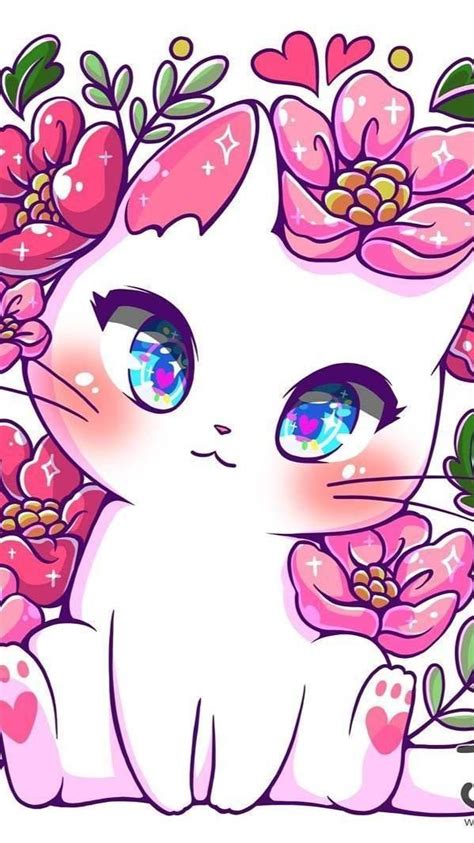 Freetoedit cute kawaii cat sparkle magic manekineko m jenni ...