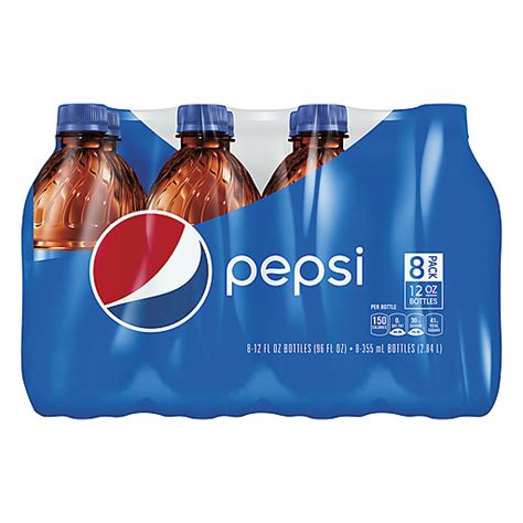 Pepsi Soda Cola 12 Fl Oz 8 Count Cola Carlie Cs