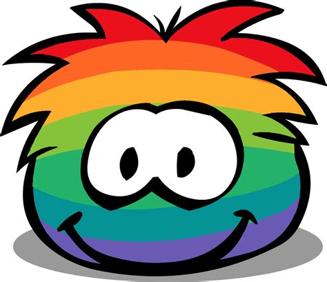 Rainbow Puffle Rare Puffles Wiki Fandom