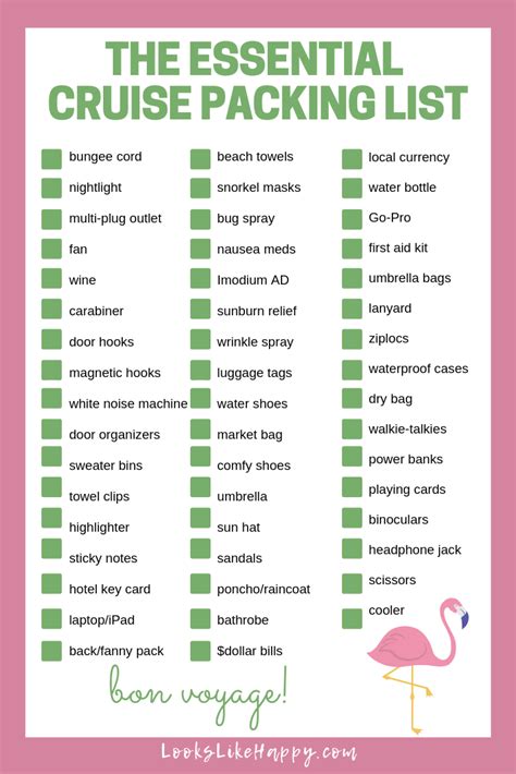 Cruise Packing List Artofit