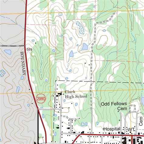 Ladonia Tx Fstopo Legacy Map By Us Forest Service Topo Avenza Maps