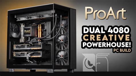 The Ultimate Proart Flex Dual Rtx 4080 Pc Build Nzxt H9 Flow Rog Ryujin Iii Noctua I9