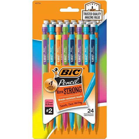 BIC Mechanical Pencil #2 EXTRA SMOOTH, Variety Bulk Pack Of 40 Mechanical Pencils, 20 With 20 ...