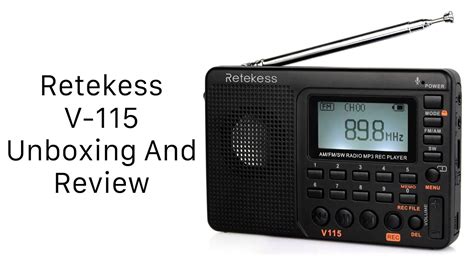 Retekess V-115 Unboxing And Review - YouTube
