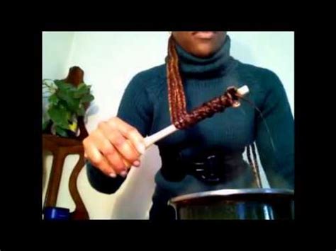 How To Curl Box Braids With Hot Water YouTube