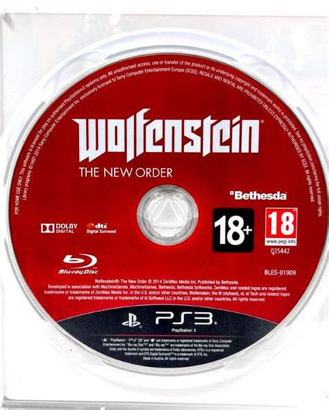 Wolfenstein The New Order (PS3) *MINT COMPLETE* - Appleby Games