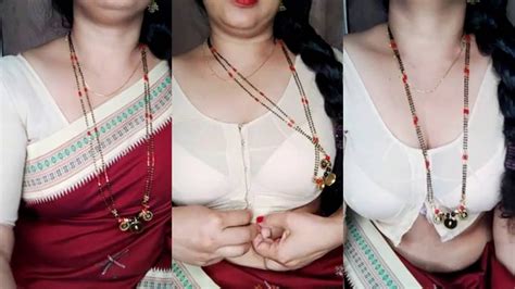 Horny Telugu Housewife Rubbing Oil On Her Perfect Boobs On Cam