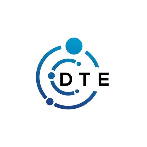 Dte Letter Logo Design On White Background Dte Creative Initials