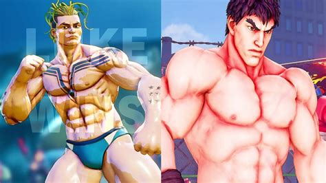 Street Fighter Guys Ryonabriefs Ed Hot Nash Shirtless Vega VS Knickers Ryu Speedo Luke