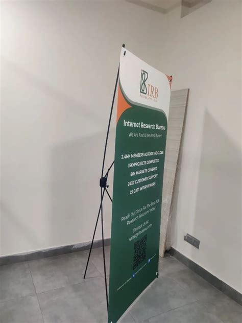 Printed Multi Function Adjustable X Banner Stands For Industrial