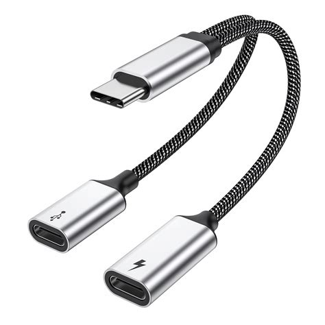 Type C Male To Double Usb C Female Splitter Cable Otg Hub Support Pd 60w Sklep Opinie Cena W