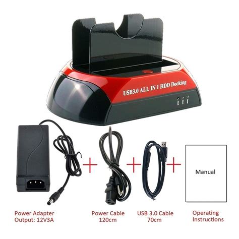 ide sata usb  dock hub dual hdd hard vicedeal