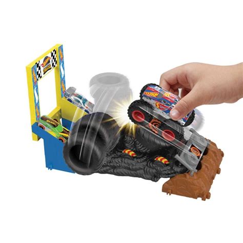 Комплект за игра с количка Monster Trucks Hot Wheels Smash Race Challenge HNB89 Toyzz Shop