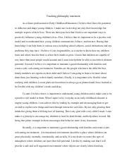 Untitled Document Pdf Teaching Philosophy Statement As A Future