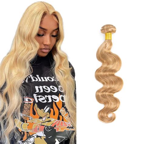 Amazon 613 Human Hair Bundles Honey Blonde Human Hair Bundles 27 Body Wave 3 Bundles P27